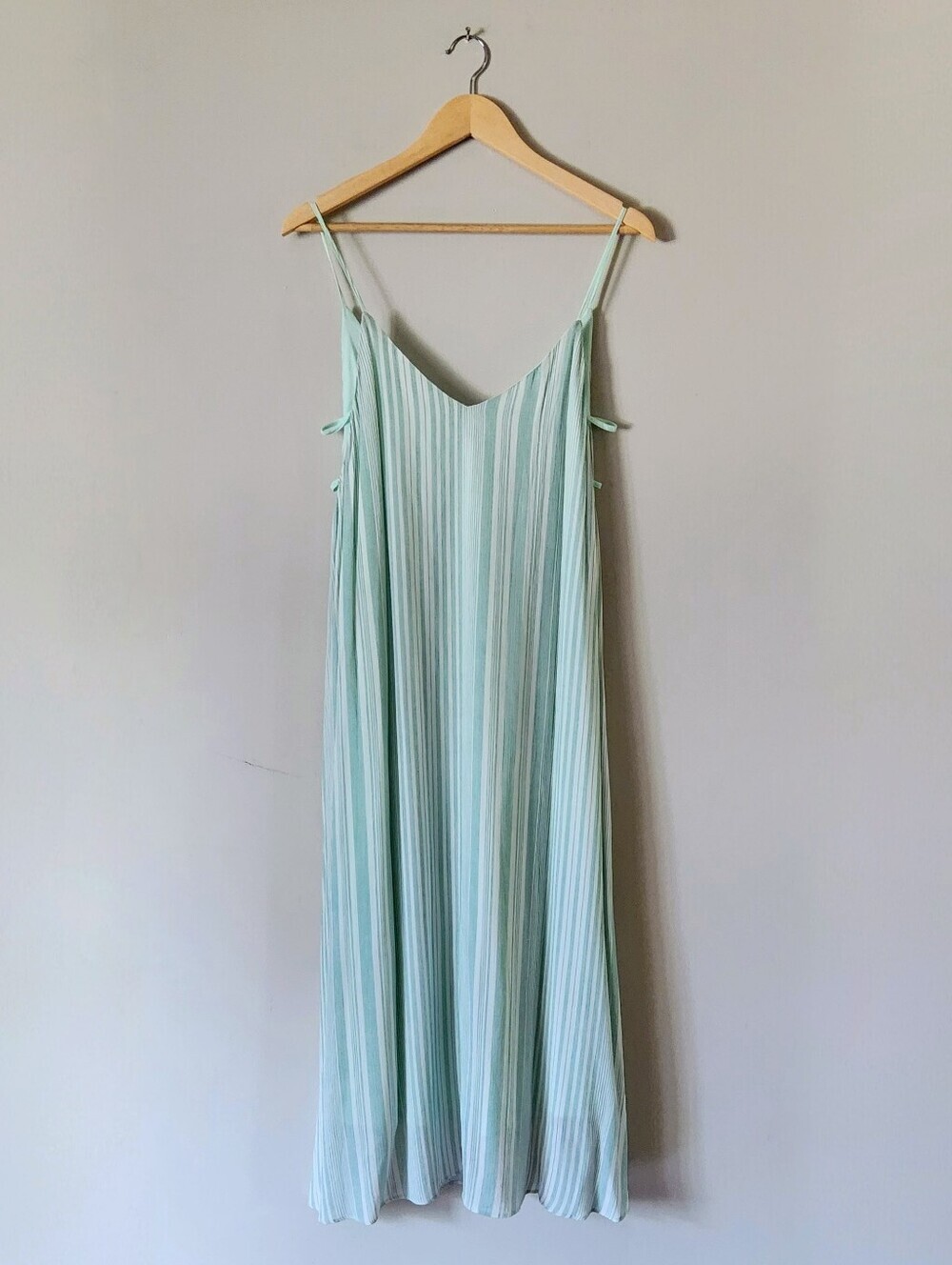 Hem & Thread Mint Striped Dress Sz M